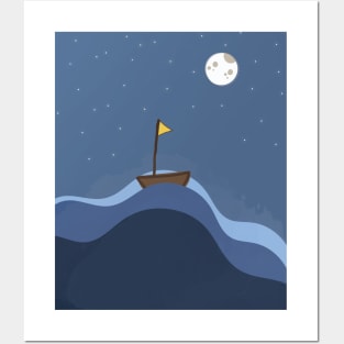 Sailing alone Posters and Art